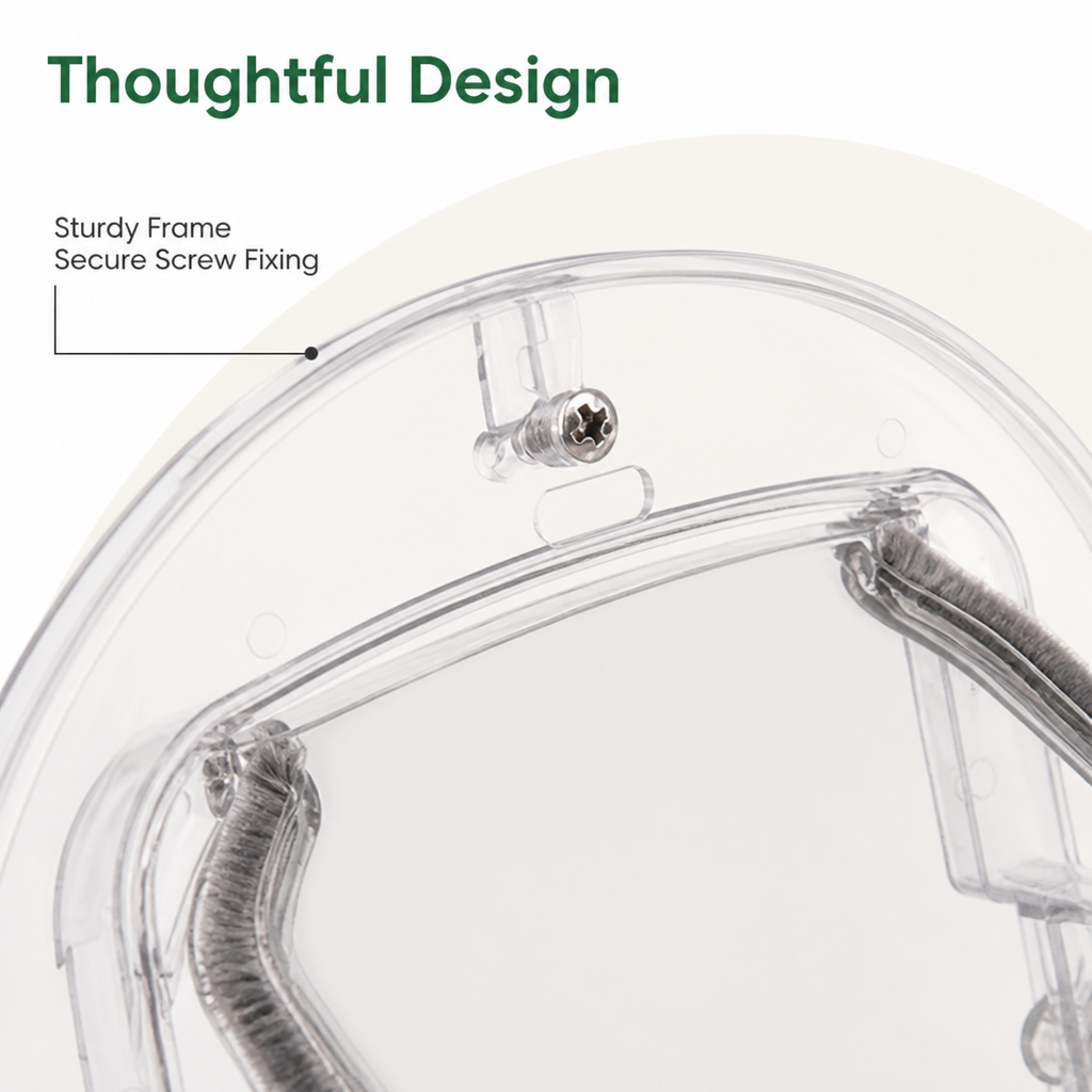 4-Way Locking Noise-Reducing Pet Door (Glass Mount)