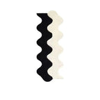 Abstract Colour Block Rug in Cotton-Police