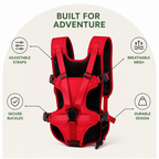 Adjustable Straps & Breathable Mesh Front Carrier Backpack