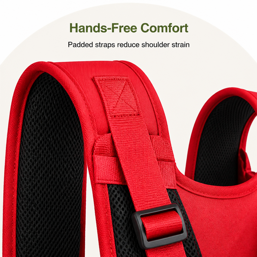 Adjustable Straps & Breathable Mesh Front Carrier Backpack