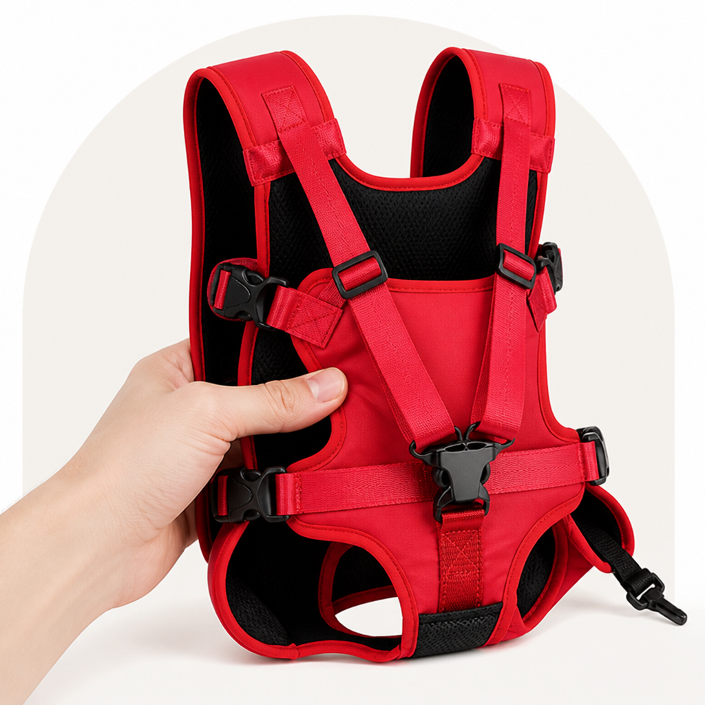 Adjustable Straps & Breathable Mesh Front Carrier Backpack