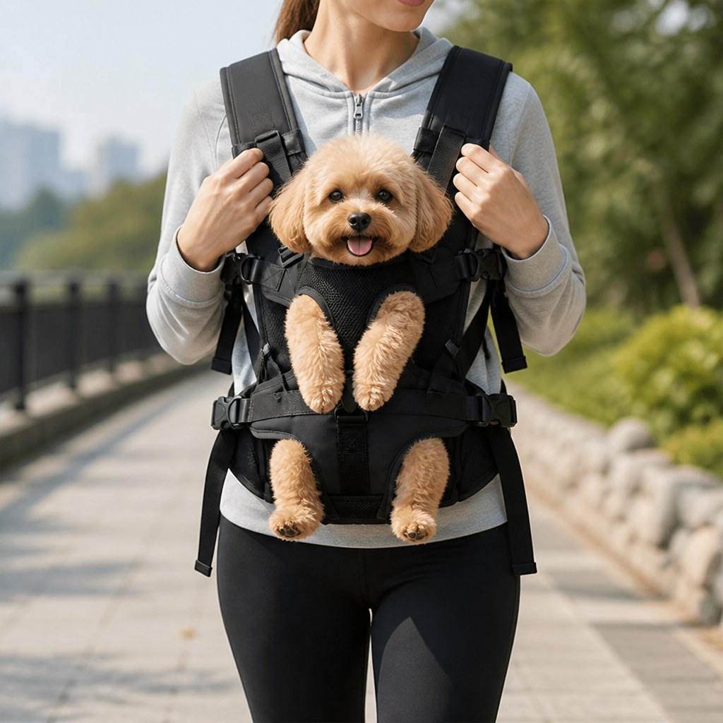 Adjustable Straps & Breathable Mesh Front Carrier Backpack