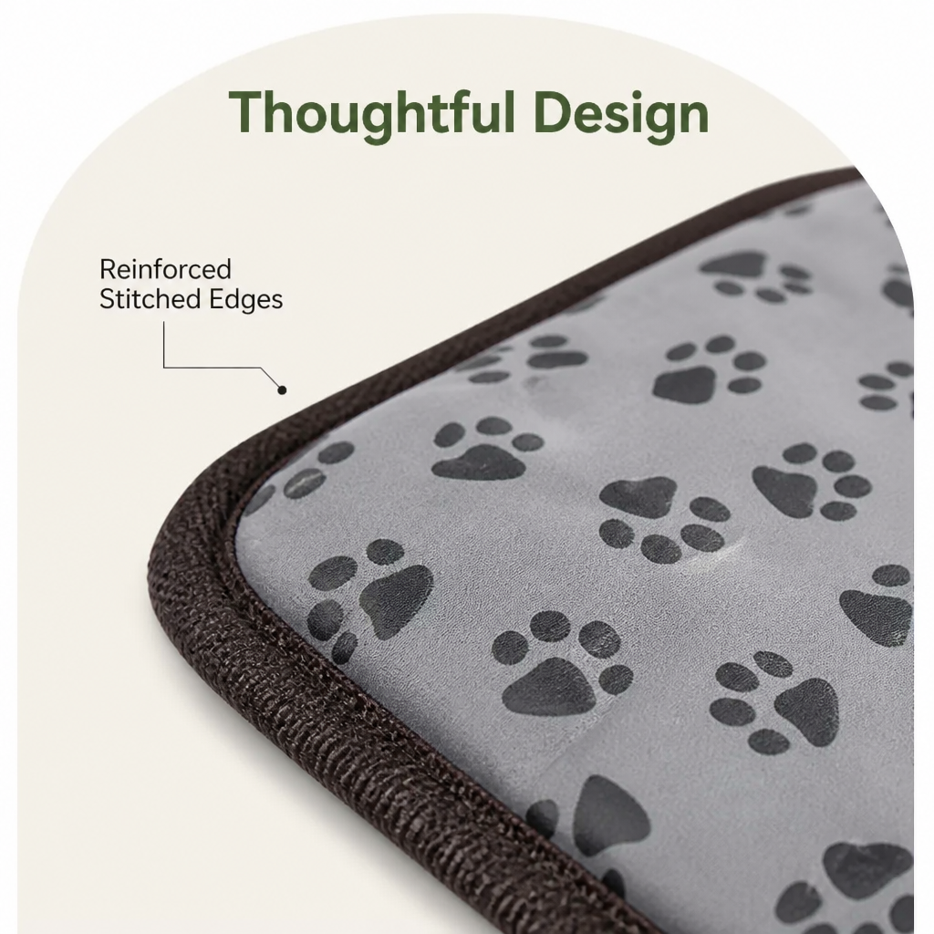 Adjustable Temperature & Waterproof Heated Pet Mat (Overheat Protection)