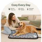 Adjustable Temperature & Waterproof Heated Pet Mat (Overheat Protection)