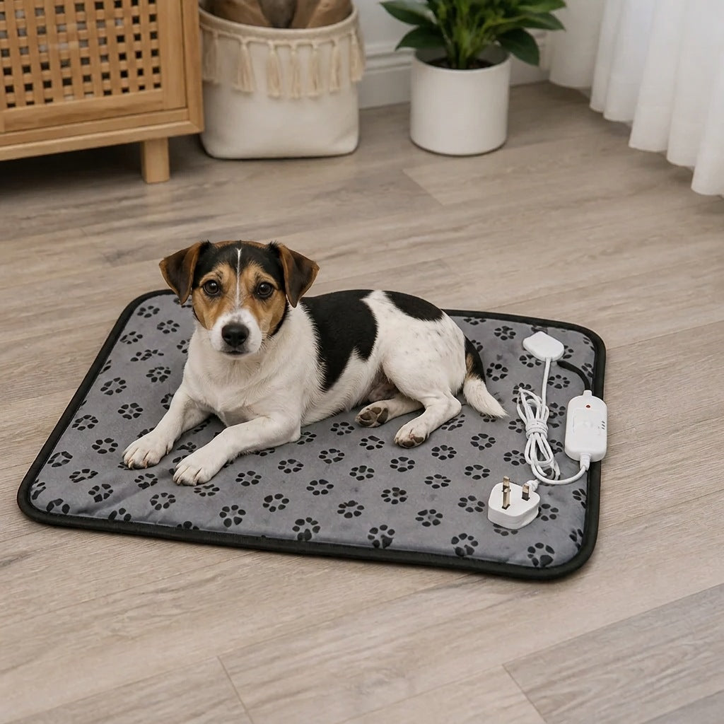 Adjustable Temperature & Waterproof Heated Pet Mat (Overheat Protection)