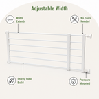 Adjustable Width & Tool-Free Indoor Pet Gate