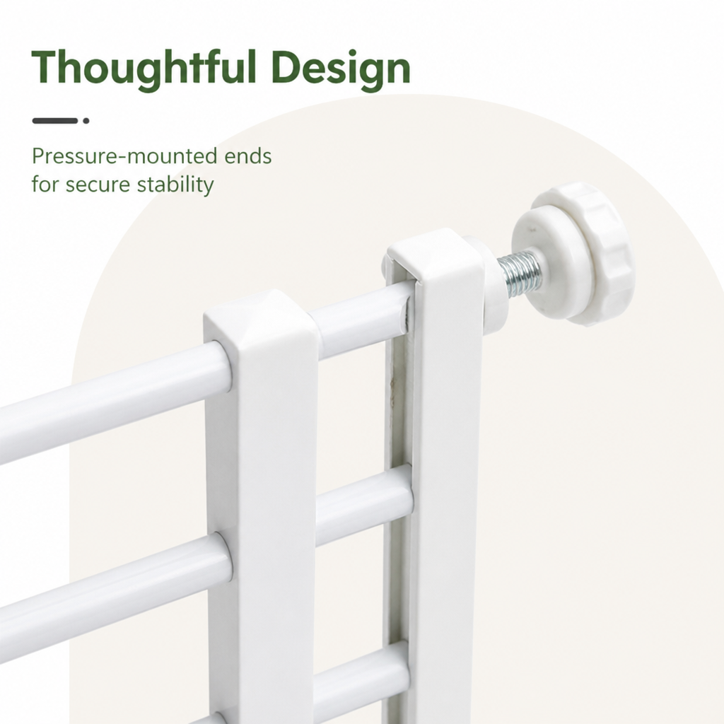 Adjustable Width & Tool-Free Indoor Pet Gate