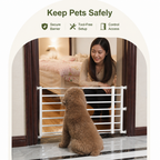 Adjustable Width & Tool-Free Indoor Pet Gate