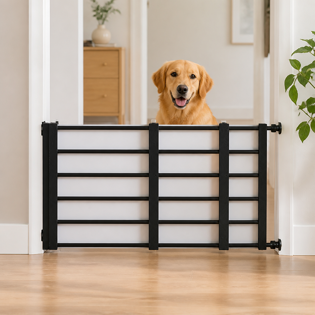 Adjustable Width & Tool-Free Indoor Pet Gate
