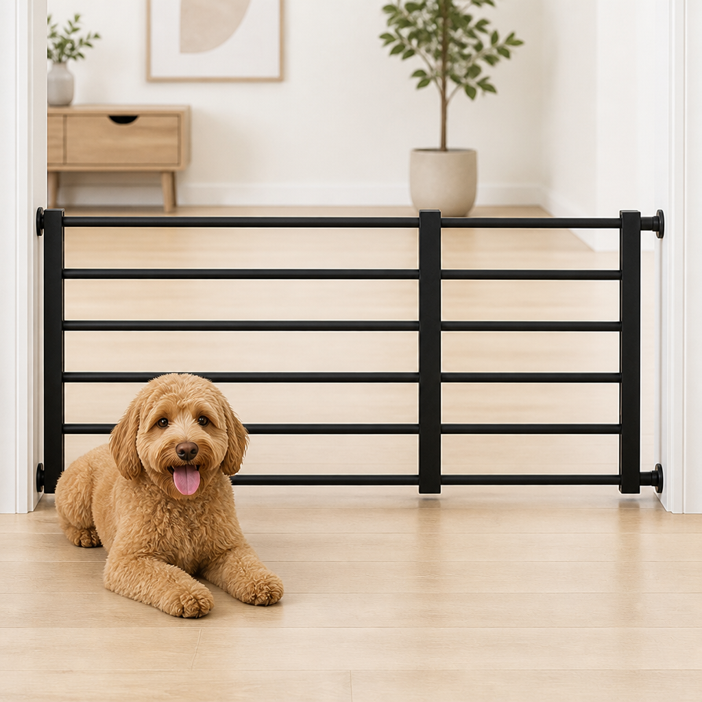 Adjustable Width & Tool-Free Indoor Pet Gate