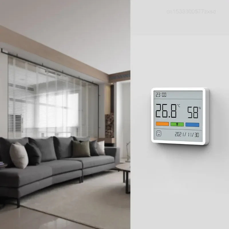 All-in-One Indoor Humidity Metre, Clock & Digital Thermometer - Digital Display