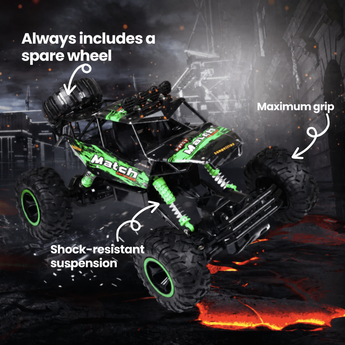 All-Terrain Remote Control Monster Truck for Kids & Adults