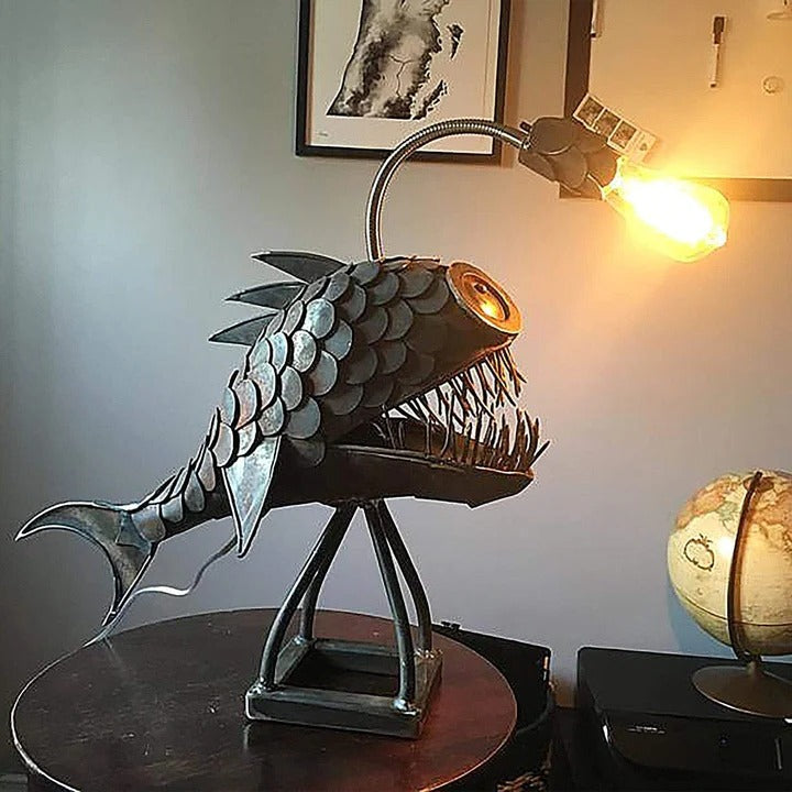 Anglerfish Table Lamp, Deep Sea Design, E27 Bulb Included