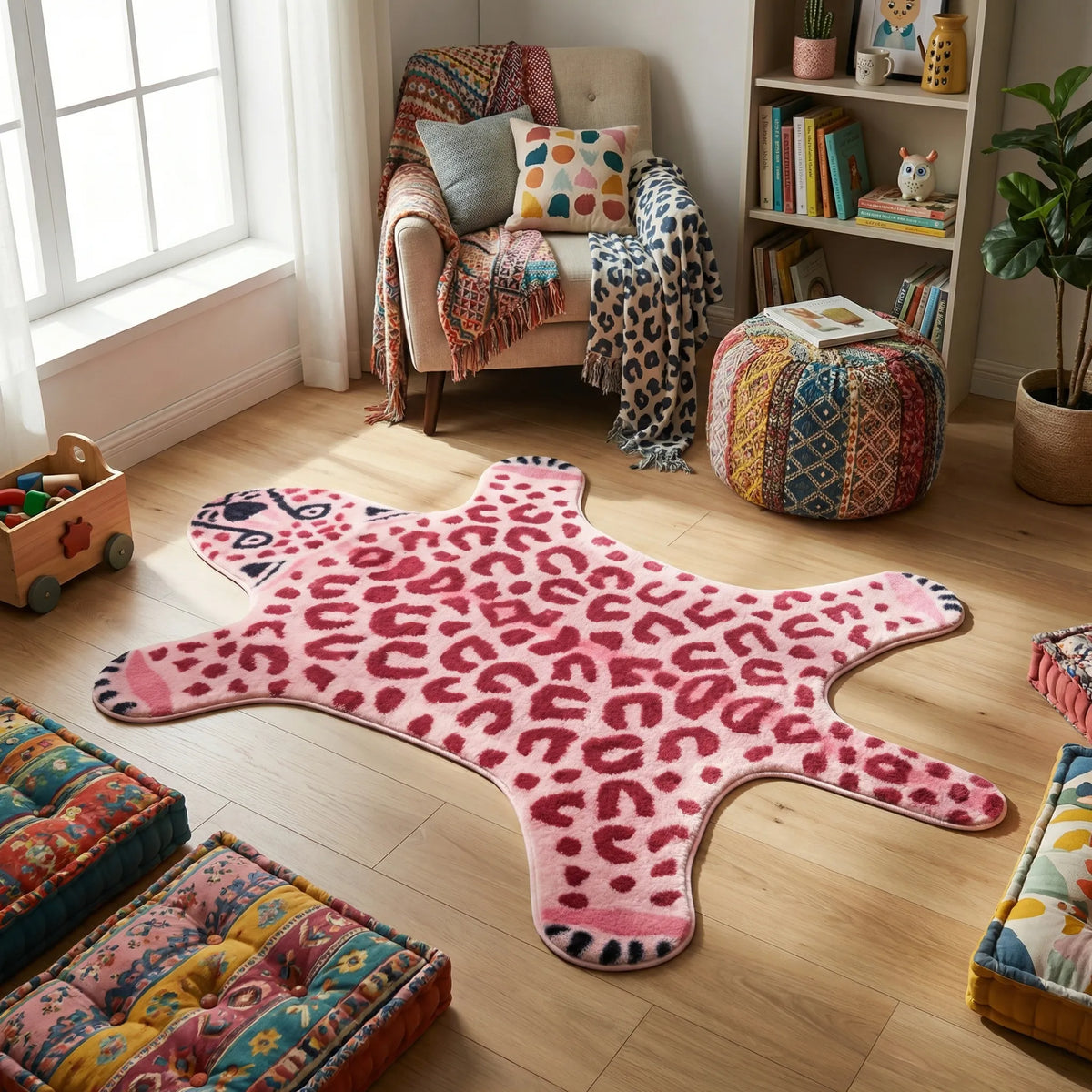 Animal Print Accent Rug for Cosy Home Decor