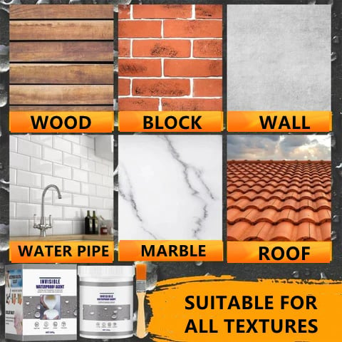 Anti-Leak Sealant | Invisible & Waterproof | For Cracks, Roofs and Walls