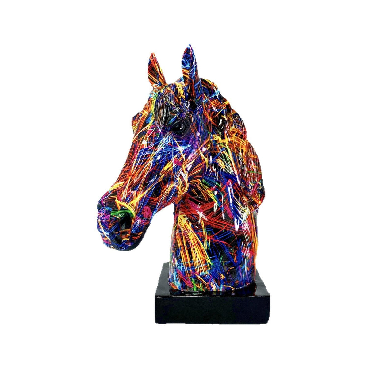 Artful horse sculpture made of high-quality resin