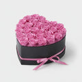 Artificial Rose Bouquet — Heart-Shaped Display Box