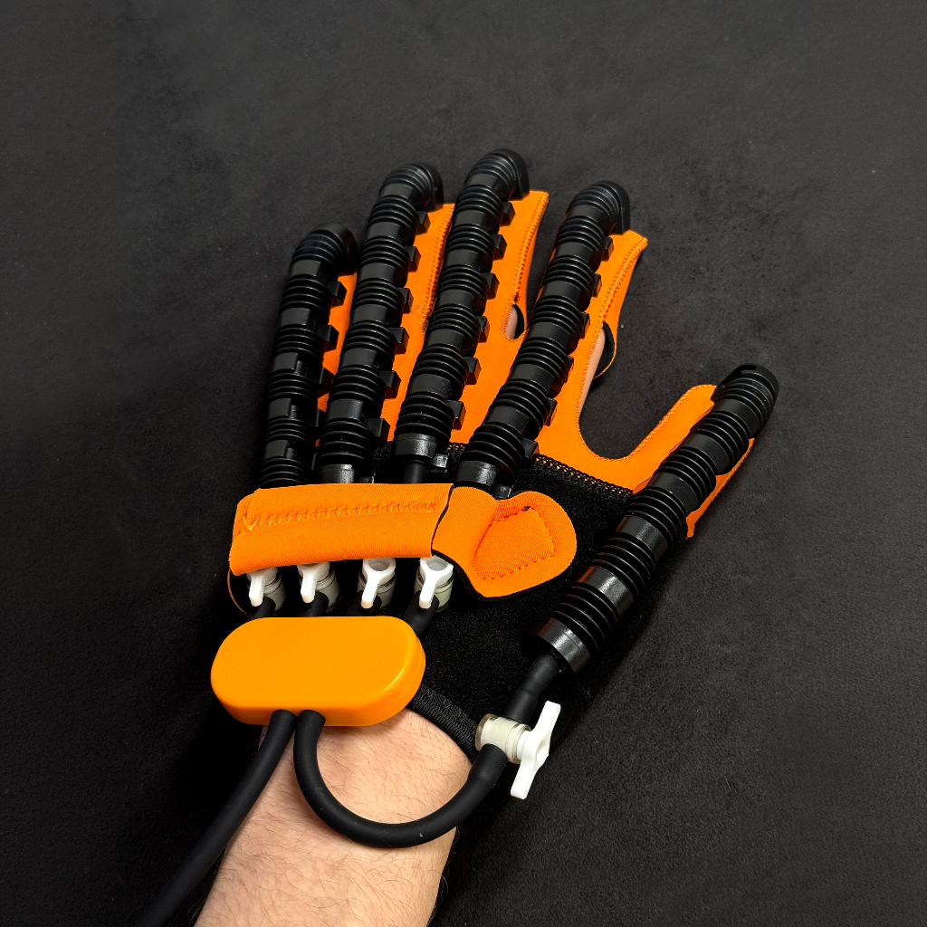 Automatic Hand Trainer Gloves for Rehabilitation and Finger Strength | Adjustable Rehab System for Home