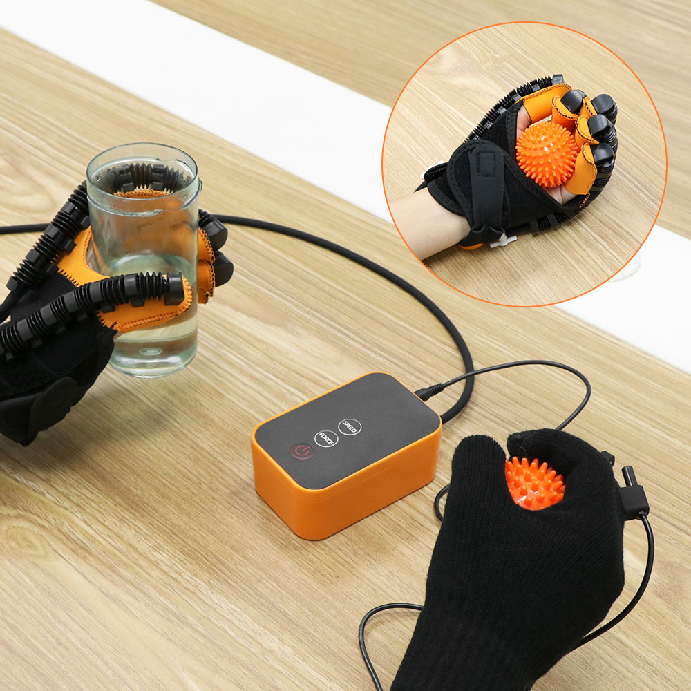 Automatic Hand Trainer Gloves for Rehabilitation and Finger Strength | Adjustable Rehab System for Home