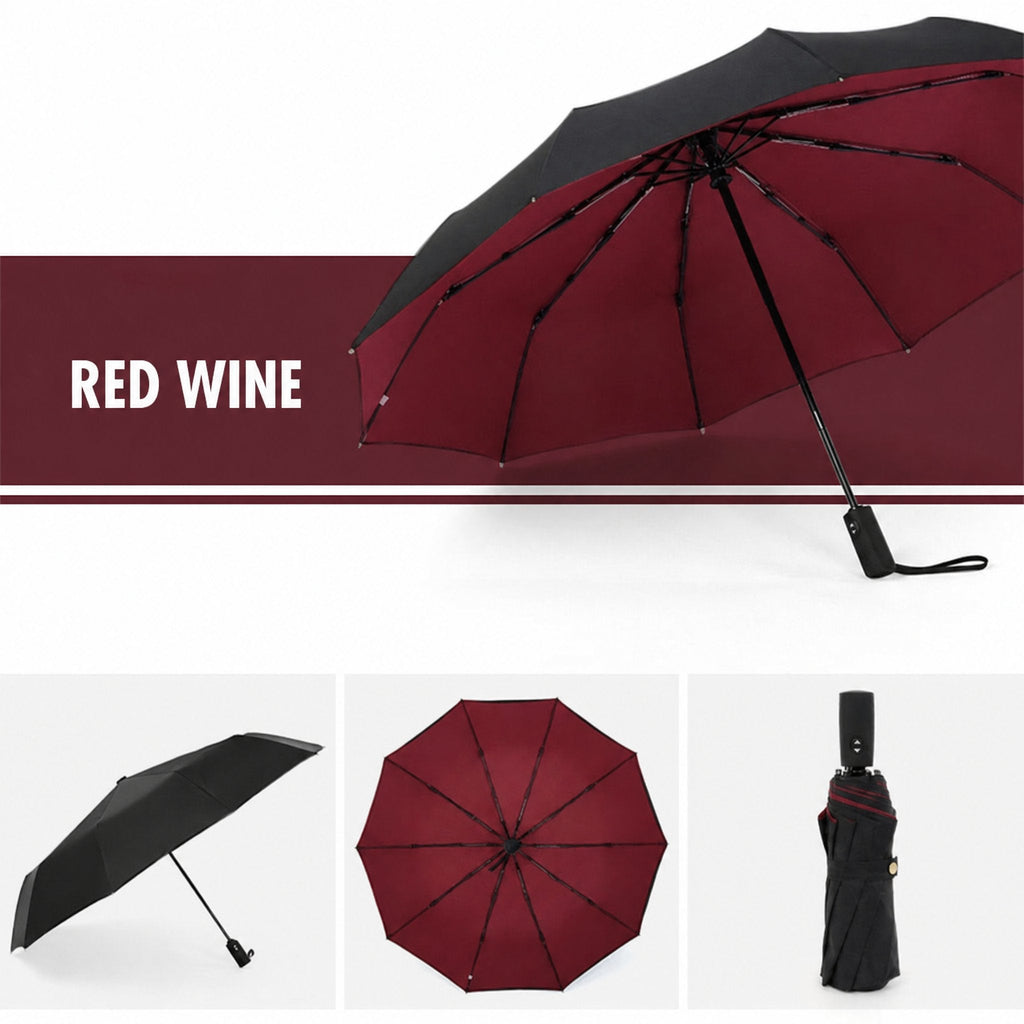 Automatic Storm Umbrella with Reverse Fold