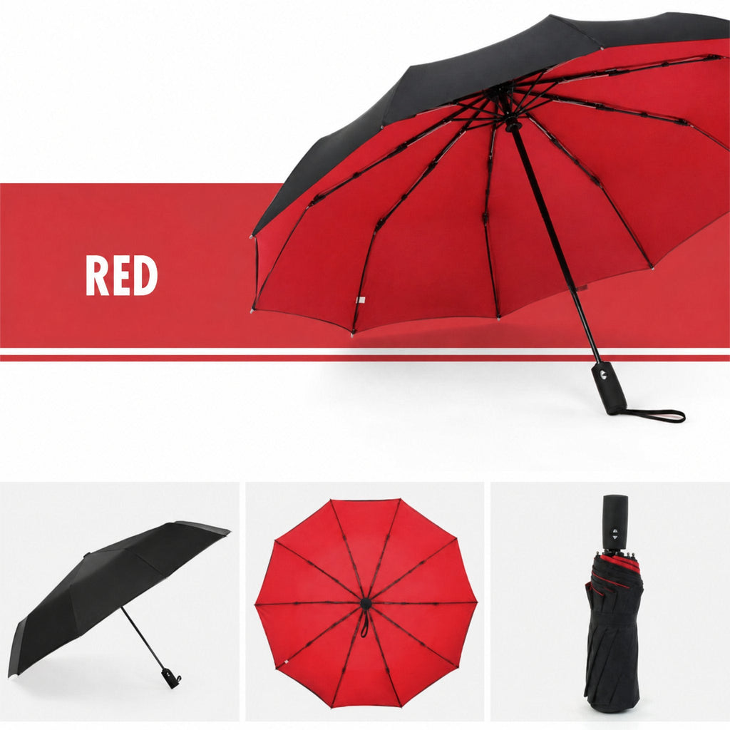 Automatic Storm Umbrella with Reverse Fold