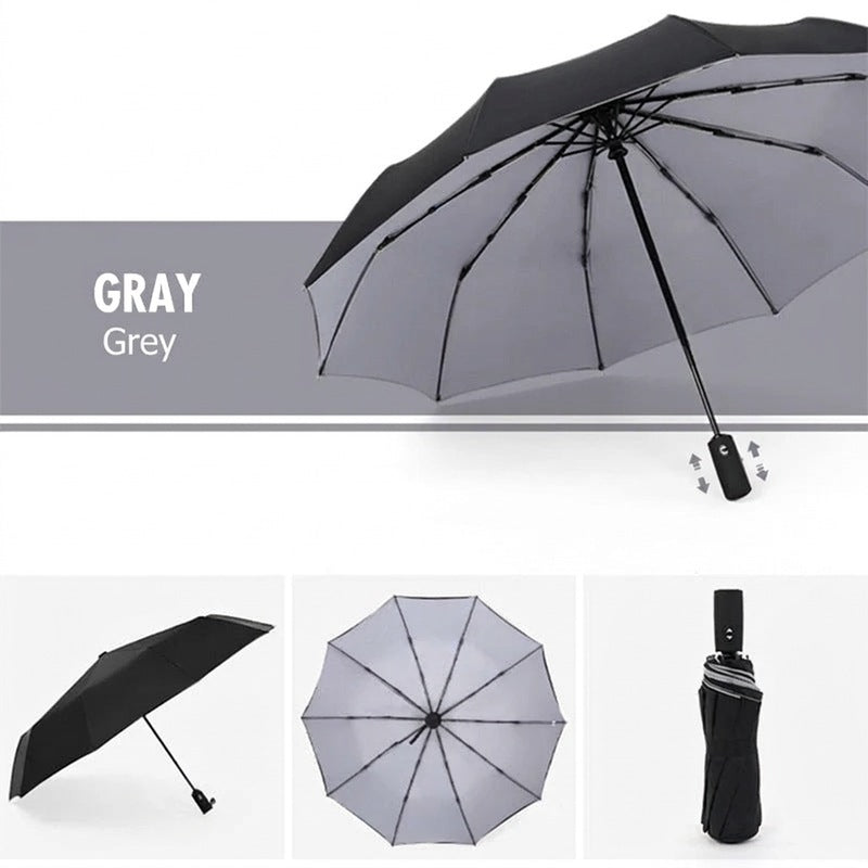Automatic Storm Umbrella with Reverse Fold