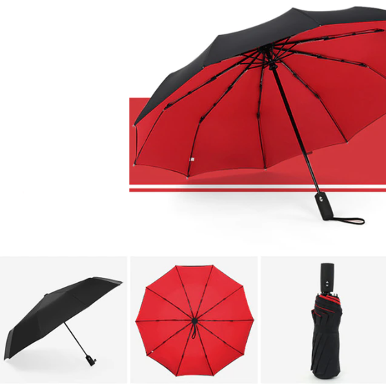 Automatic Storm Umbrella with Reverse Fold
