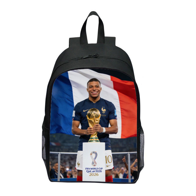 Backpack with Striking Sports Motif