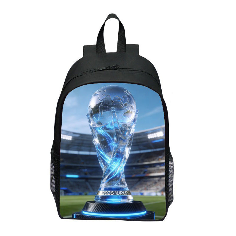 Backpack with Striking Sports Motif
