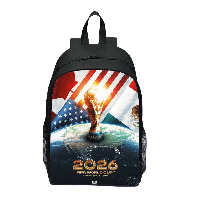 Backpack with Striking Sports Motif