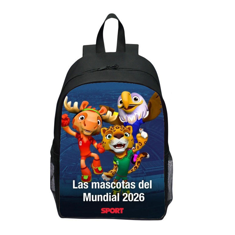 Backpack with Striking Sports Motif