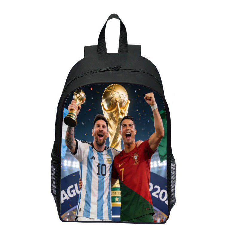 Backpack with Striking Sports Motif