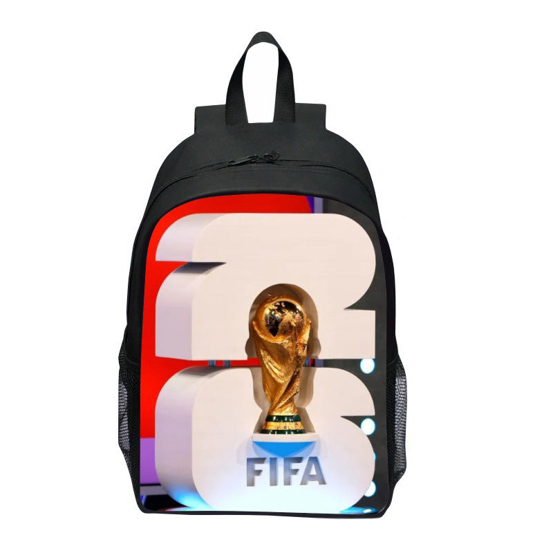 Backpack with Striking Sports Motif