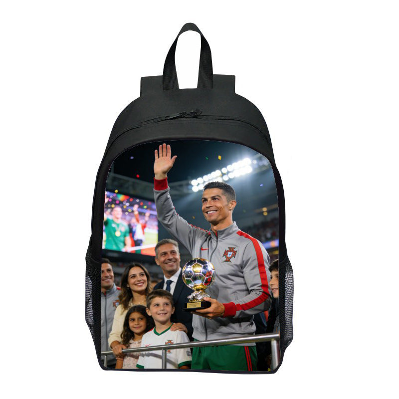 Backpack with Striking Sports Motif