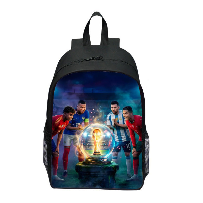 Backpack with Striking Sports Motif