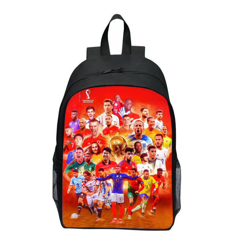 Backpack with Striking Sports Motif