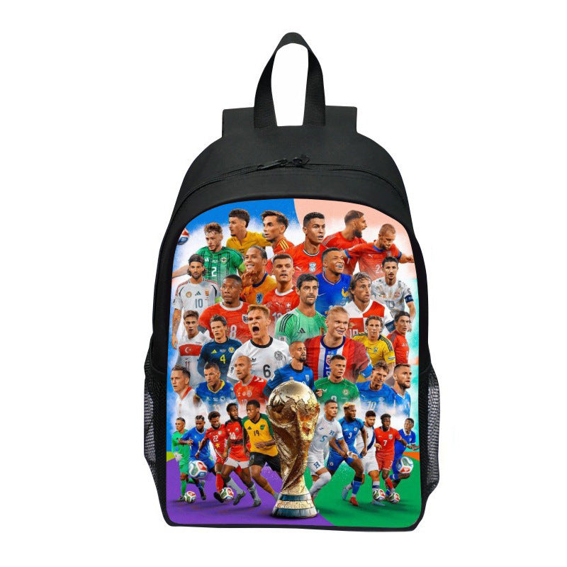 Backpack with Striking Sports Motif