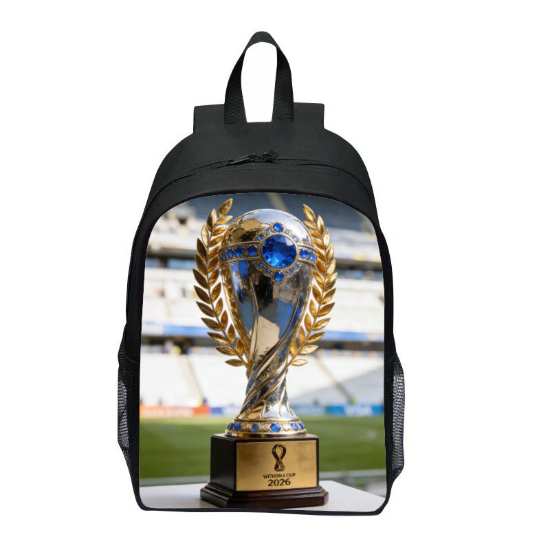 Backpack with Striking Sports Motif