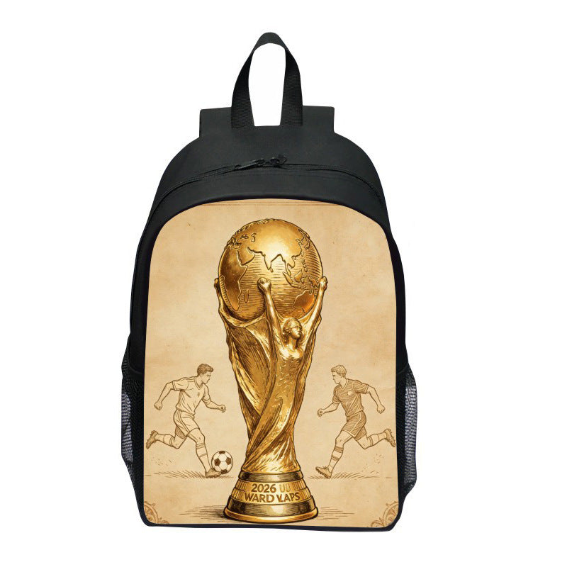 Backpack with Striking Sports Motif