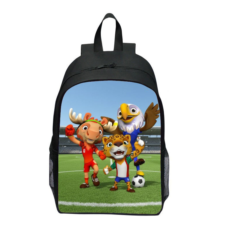 Backpack with Striking Sports Motif