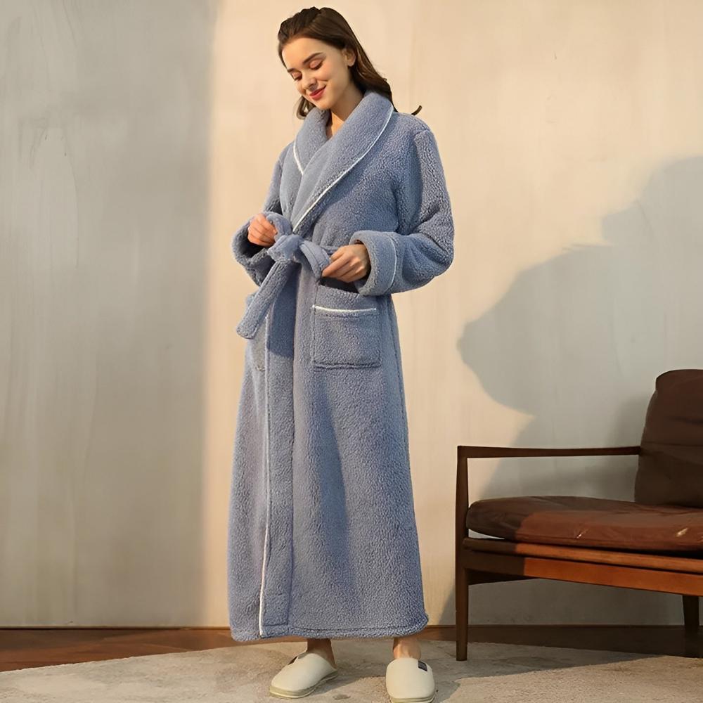 Bathrobe with Belt and Pockets