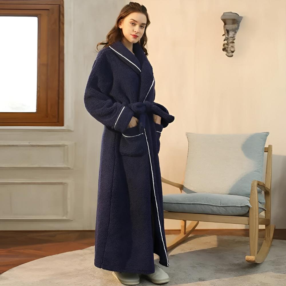 Bathrobe with Belt and Pockets