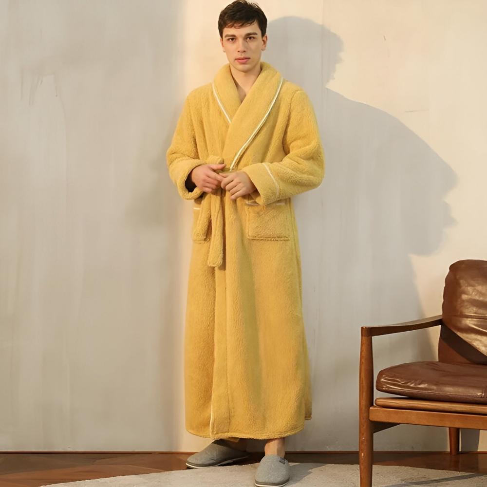 Bathrobe with Belt and Pockets