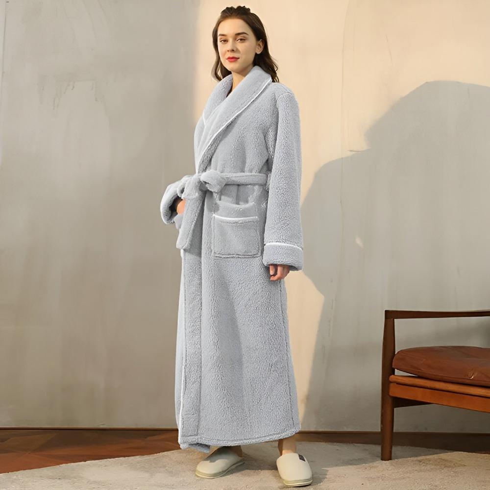 Bathrobe with Belt and Pockets