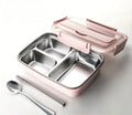 BentoBox Leakproof Stainless Steel Lunch Box — Three Compartments