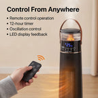 Bliss - Beyond PTC 4 in 1 - Heater and Humidifier 1100-2000 Watts - Black