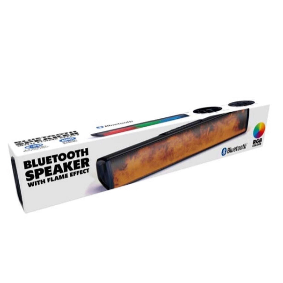 Bluetooth 5.3 flame-effect speaker – dual 5W stereo sound, 8 light modes & rechargeable battery