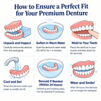 Boil-and-Bite Medical-Grade Denture Set (Upper & Lower)