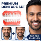 Boil-and-Bite Medical-Grade Denture Set (Upper & Lower)