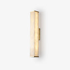 Brass LED Wall Sconce with Alabaster Shade for Modern Interiors
